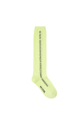 Side Slogan Knee High Socks - Recode Global